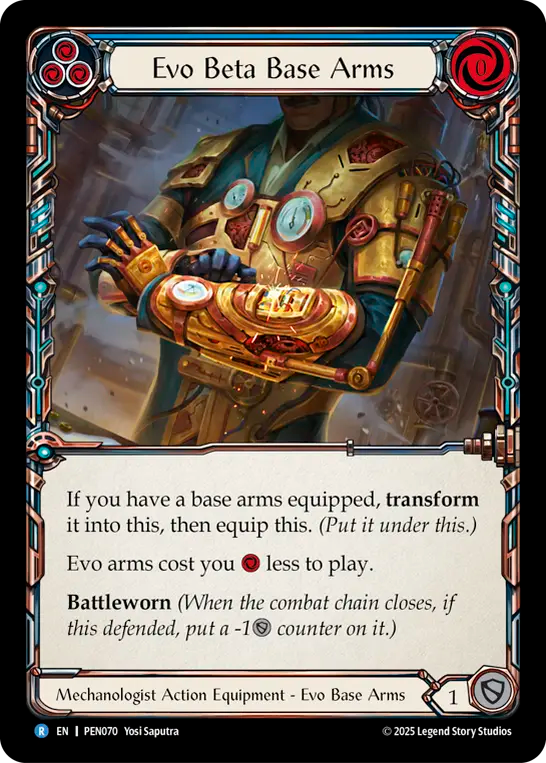 Evo Beta Base Arms (Blue)