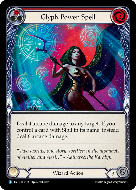 Glyph Power Spell (Red)
