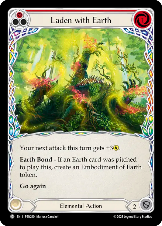 Laden With Earth (Red)