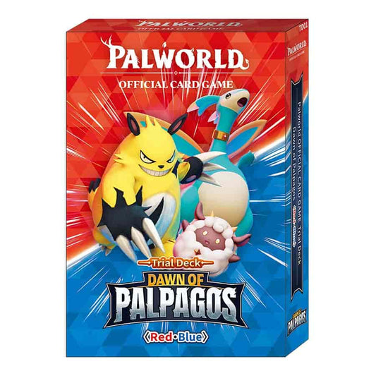 Palworld OFFICIAL CARD GAME - Dawn of Palpagos Red - Blue Trial Deck