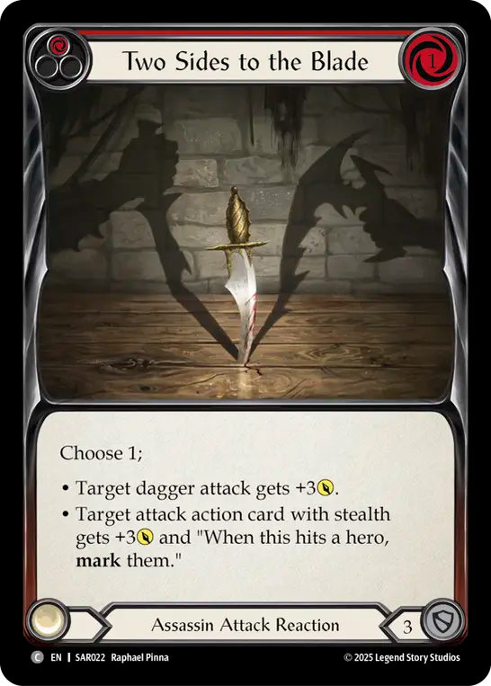 Two Sides to the Blade (Red)