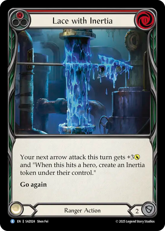 Dentelle avec Inertie (Rouge)