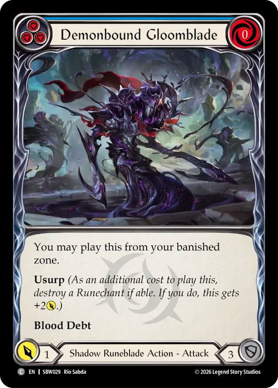 Demonbound Gloomblade (Blue)