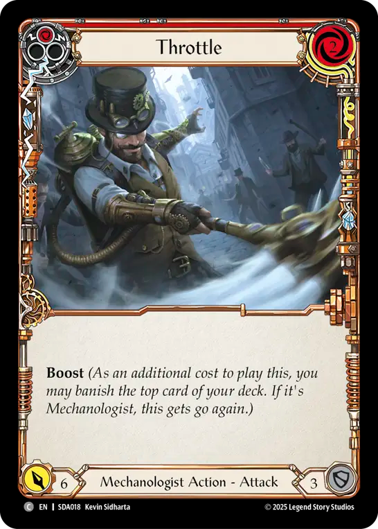 スロットル（赤）