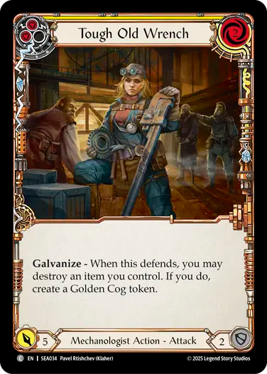 Tough Old Wrench (Yellow)