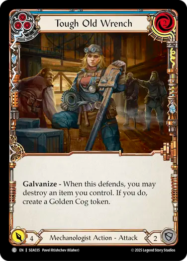 Tough Old Wrench (Blue)