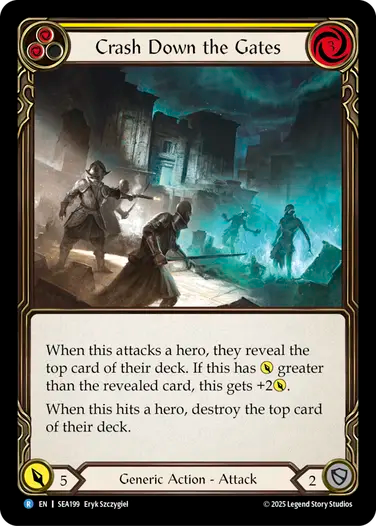 Crash Down the Gates (Yellow)