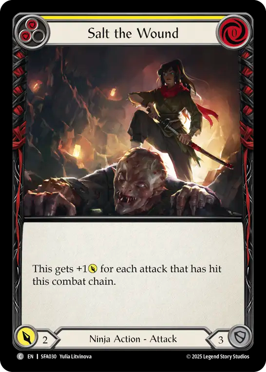 Saler la plaie (jaune)