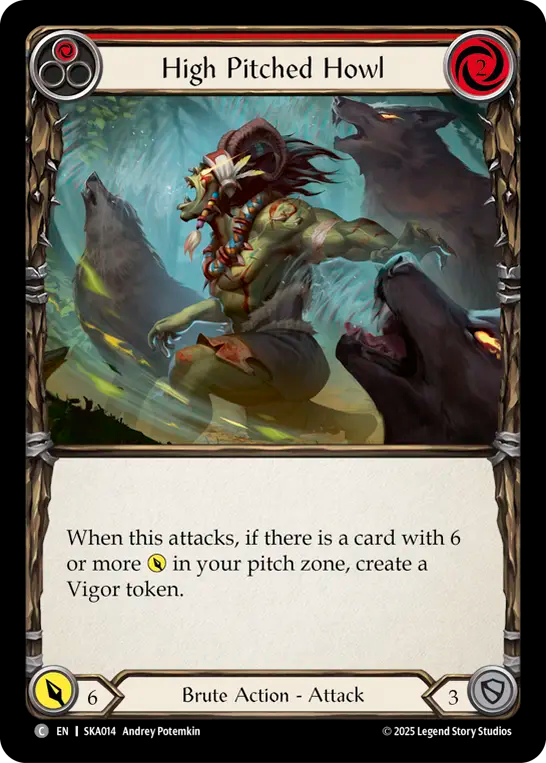 High Pitched Howl (Red)