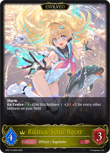 Ralmia, Sonic Racer (Evolved)