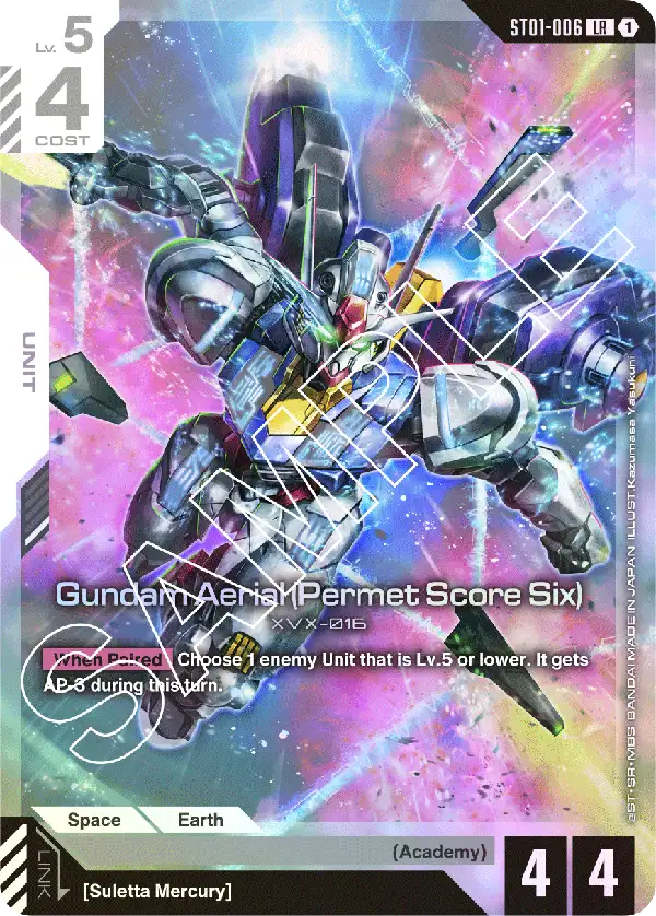 Gundam Aerial Permet Score Six