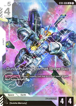 Gundam Aerial Permet Score Six
