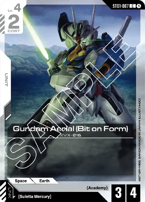 Gundam Aerial Bit on Form