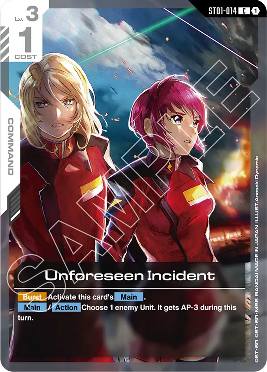 Unforeseen Incident ST01-014