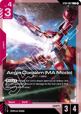 Aegis Gundam MA Mode