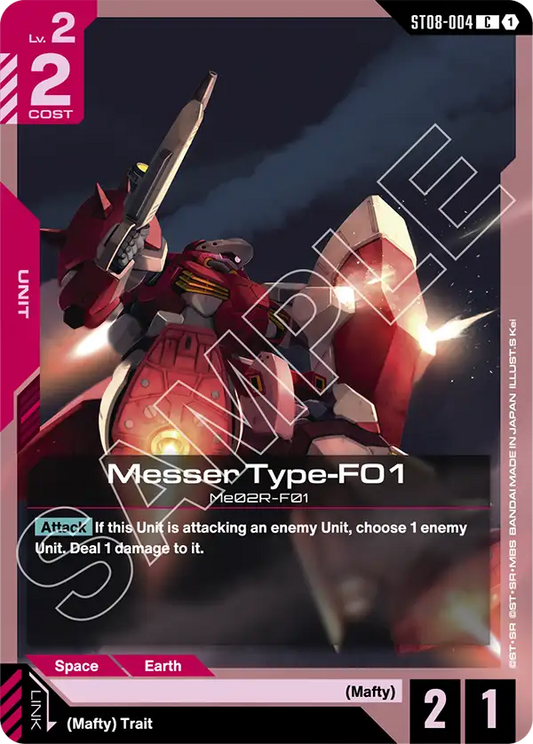 Messer Type F01 ST08-004