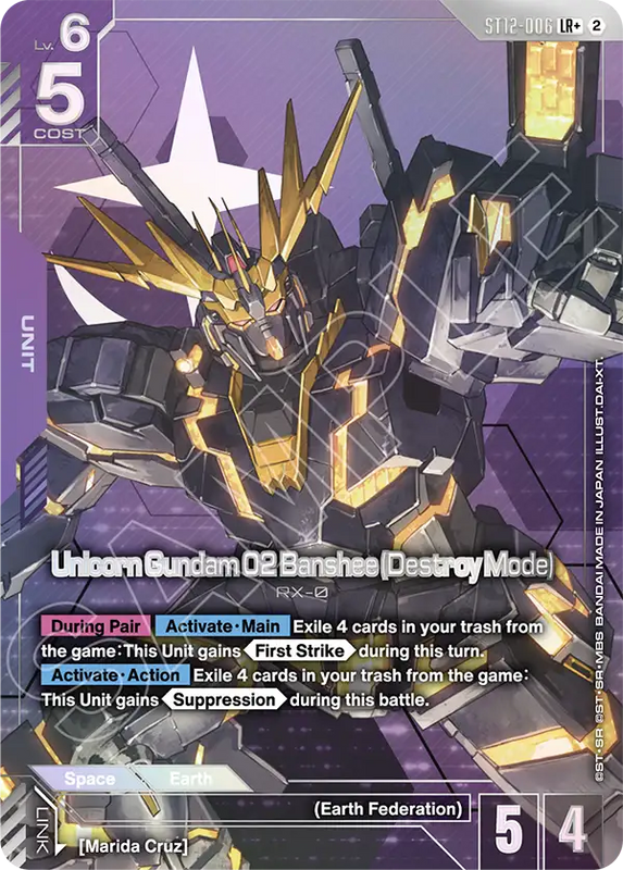 Unicorn Gundam 02 Banshee Destroy Mode  ST12-006