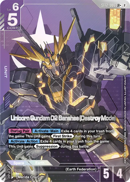 Unicorn Gundam 02 Banshee Destroy Mode  ST12-006