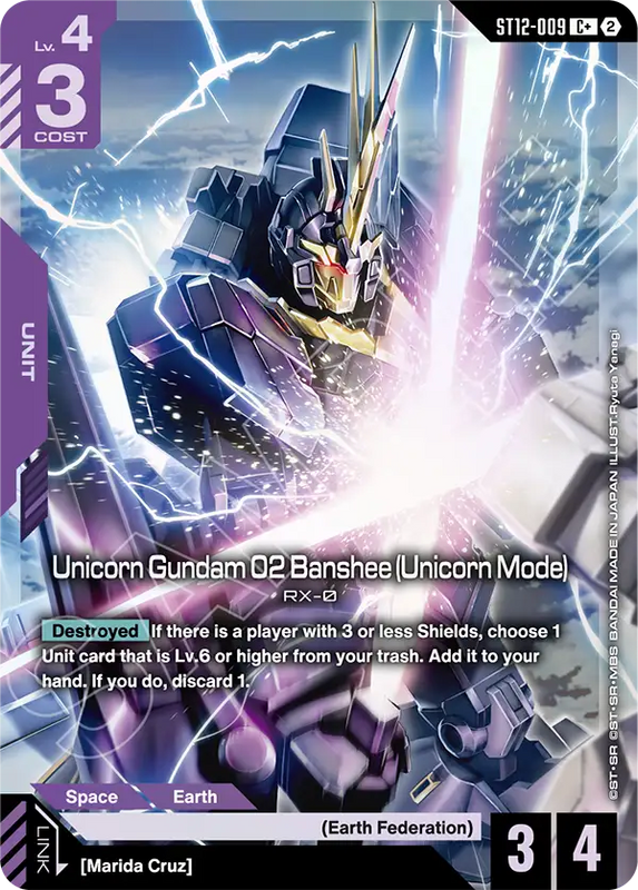 Unicorn Gundam 02 Banshee Unicorn Mode  ST12-009