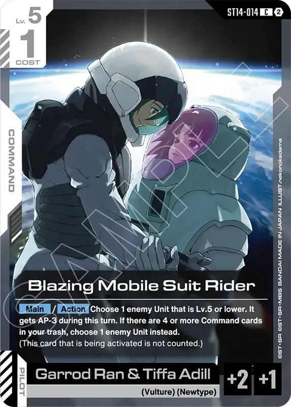 Blazing Mobile Suit Rider ST14-014