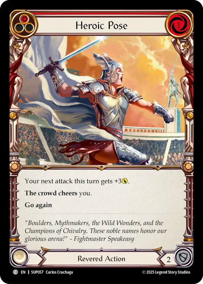 Heroic Pose (Red)
