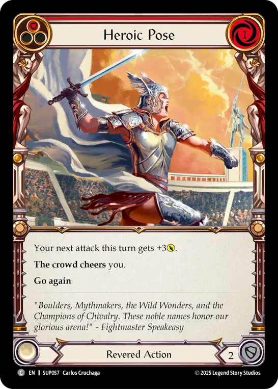 Heroic Pose (Red)