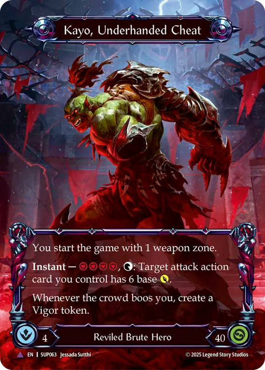 Kayo, Underhanded Cheat 