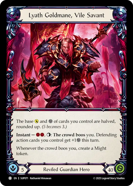 Lyath Goldmane, Vile Savant