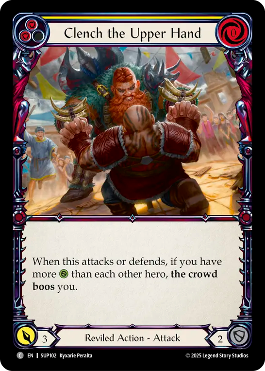 Clench the Upper Hand (Yellow)
