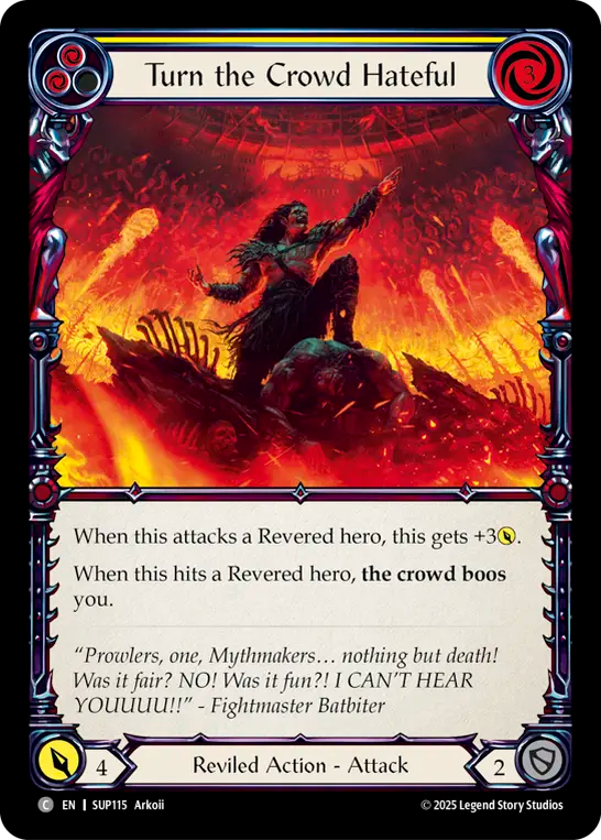 Turn the Crowd Hateful (Yellow)