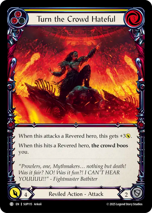 Turn the Crowd Hateful (Yellow)