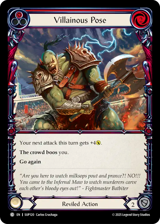 Villainous Pose (Red)