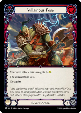 Villainous Pose (Red)
