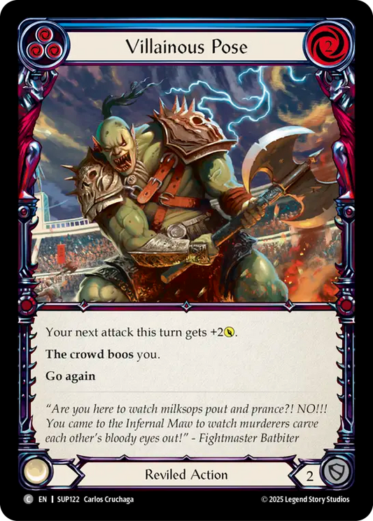 Villainous Pose (Blue)