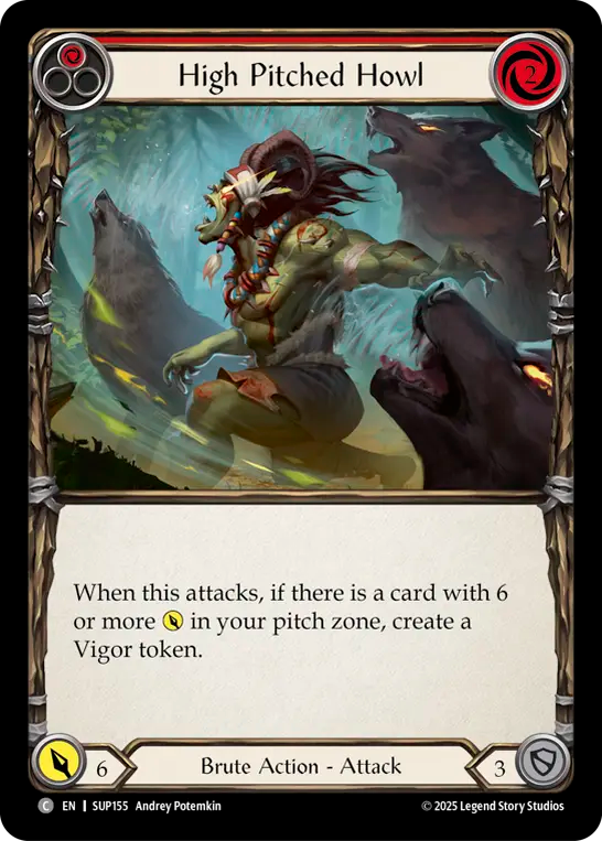 High Pitched Howl (Red)