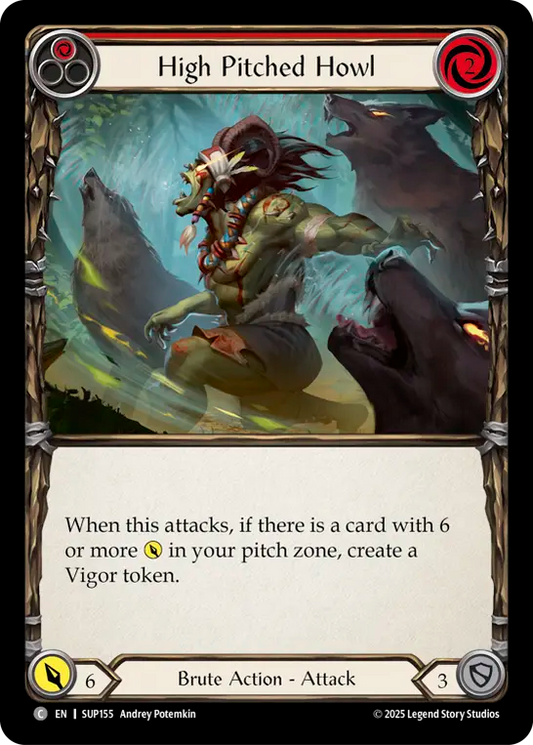 High Pitched Howl (Red)