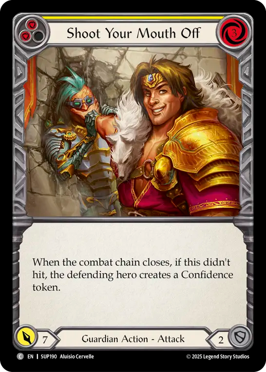 Shoot Your Mouth Off (Yellow)