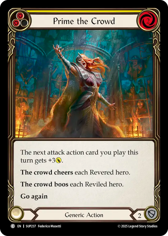 Prime the Crowd (Yellow)