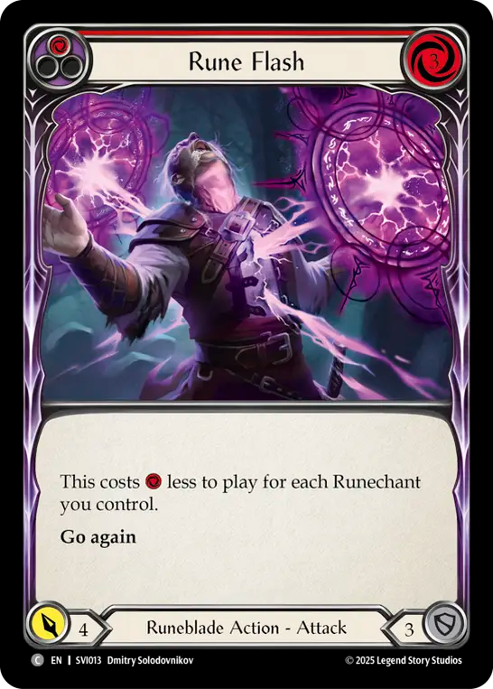 Flash runique (rouge)