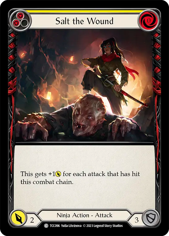 Saler la plaie (jaune)