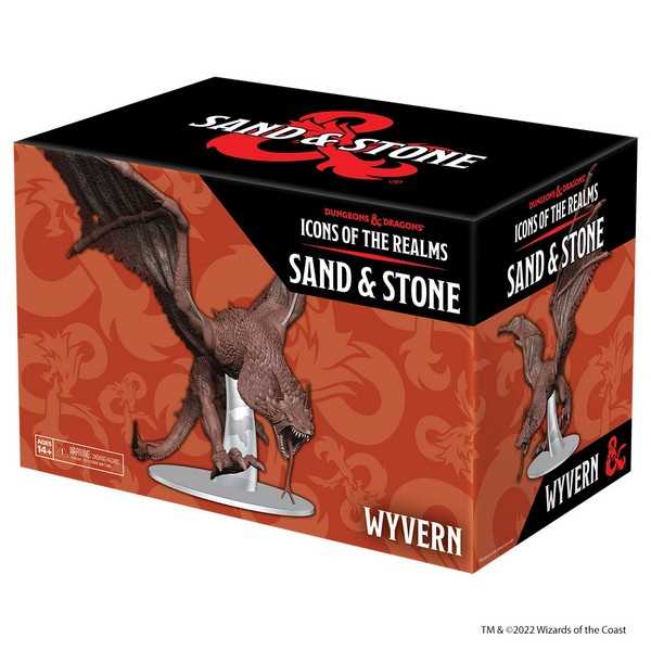 Dungeons & Dragons Icons of the Realms: Sand & Stone - Wyvern Boxed Miniature (Set 26)