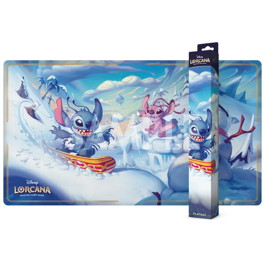 Disney Lorcana Stitch & Angel in Winterspell Playmat