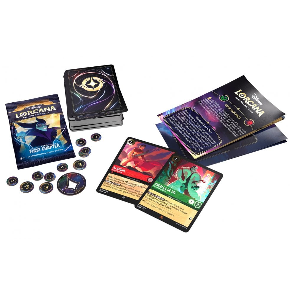 Lorcana Le premier chapitre Starter Deck - Emerald Ruby Cruella Aladdin