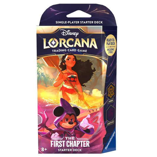 Lorcana The First Chapter Starter Deck - Amber Amethyst Mickey Moana