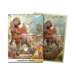 Dragon Shield MTG Legendary Series Gishath, Sun's Avatar Matte Dual Art Sleeves, 100-pack box and sleeve design