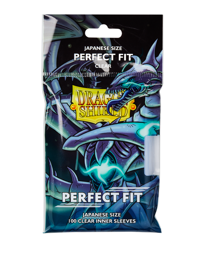 Dragon Shield Japanese Size Perfect Fit Clear inner sleeves, 100-pack front