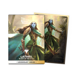 Dragon Shield MTG Legendary Series Lathril, Blade of the Elves Matte Dual Art Sleeves, 100-pack box and sleeve design