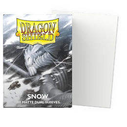 Dragon Shield Standard Dual Matte Sleeves - Snow (100 Pack)