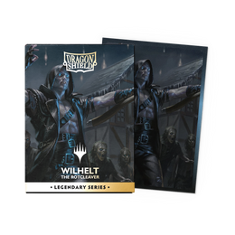 Dragon Shield MTG Legendary Series Wilhelt, the Rotcleaver Matte Dual Art Sleeves, 100-pack box and sleeve design
