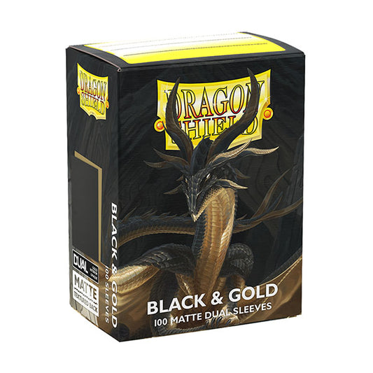 Dragon Shield – Standard size – Dual Matte – Black & Gold